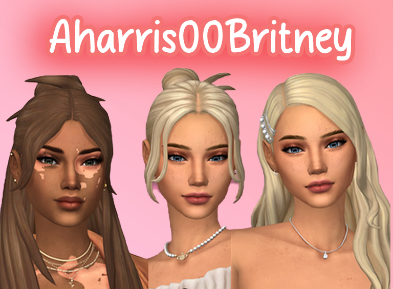 Aharris00Britney hair cc sims 4