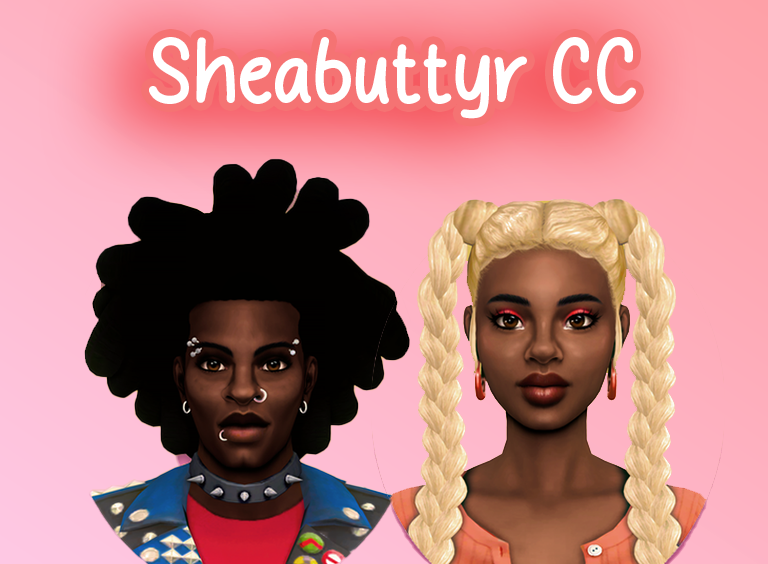 Sheabuttyr sims 4 hair cc