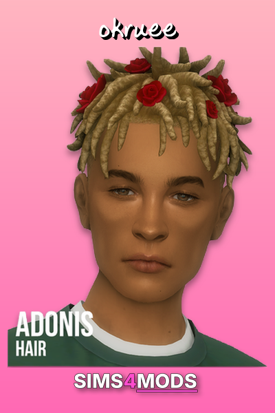 Adonis Hair - Unique dreadlocks, red roses, stylish.