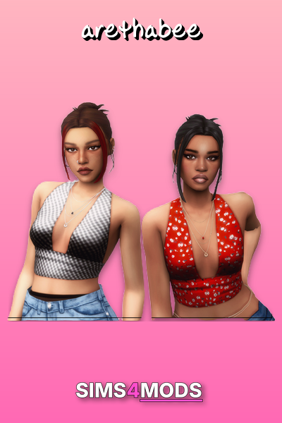 Aelia Hairstyles Set - Stylish, trendy Sims 4 buns.