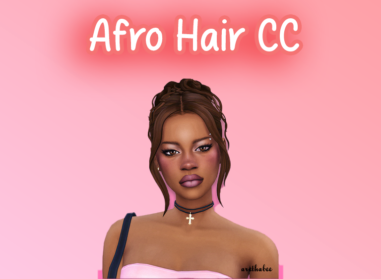 nice afro hair cc sims 4