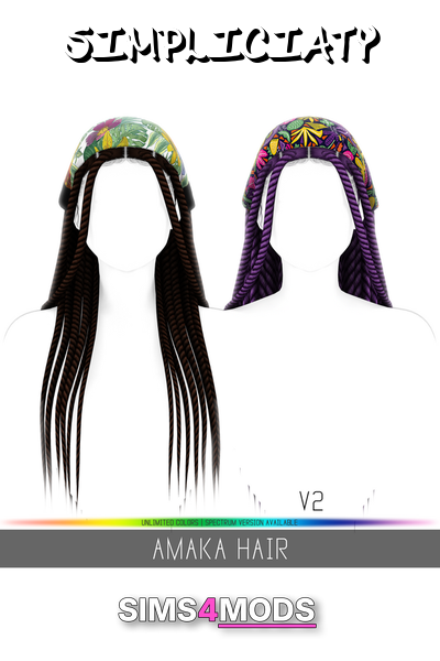 Amaka Hair - Detailed, natural, colorful braids