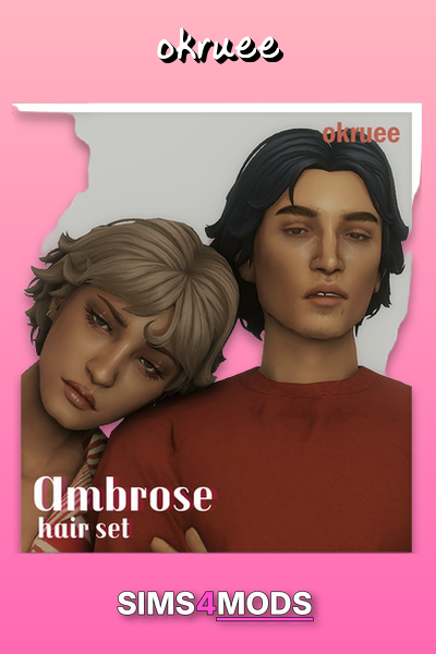 Ambrose Hair - Cute Sims 4 hairstyles.