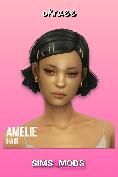 Amélie Hair - Sims 4 custom hair