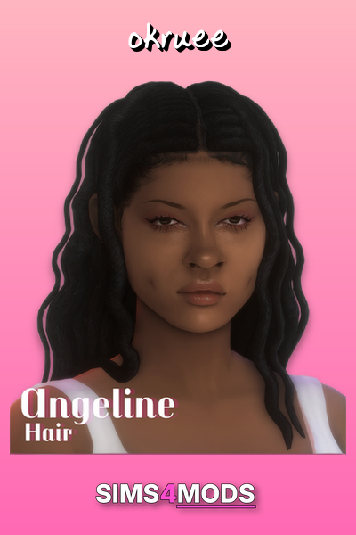 Angeline Hair - Realistic, detailed braids, versatile style.