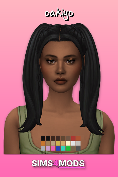 Aria Hair - Cute braided, detailed hair.