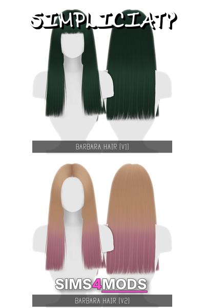 Barbara Hair V1 V2 Ombre Toddler Child - Trendy ombre, smooth, shiny hair.