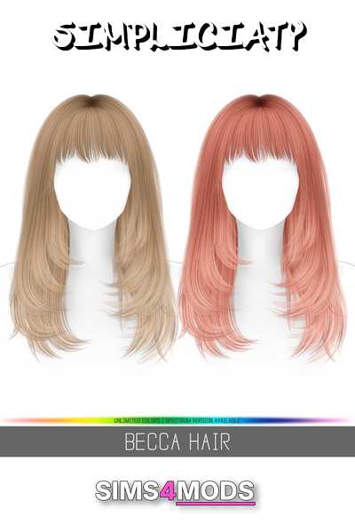 Becca Hair - Cute, layered, colorful hair.