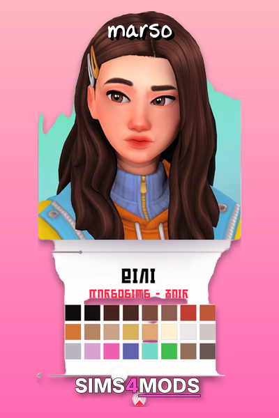 Bini Hair Cc - Realistic Sims hairstyles.