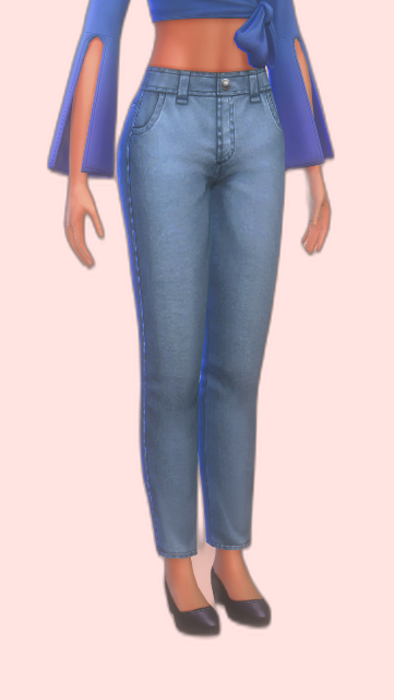 Amanda Jeans - Classic, comfortable Sims 4 jeans.