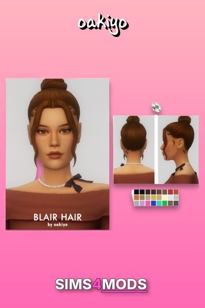 Blair Hair - Cute, versatile, high bun hairstyle.