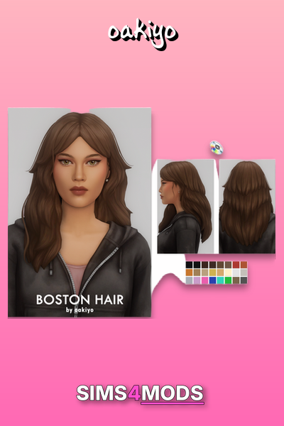 Sims Hair - Cool wavy, detailed hair.