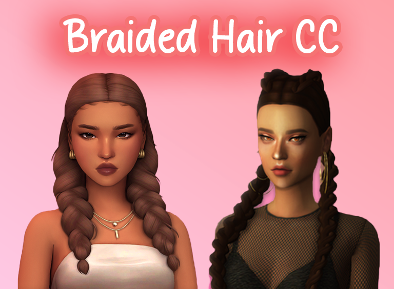 braids hair sims 4 cc