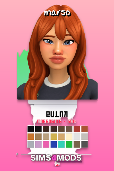 Bulak Hair - Colorful, versatile, sim hair.