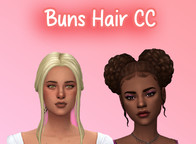 buns hair cc sims 4 free