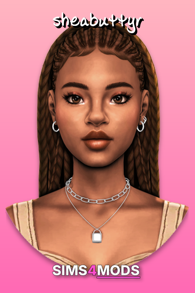 Bylie Braids - Realistic, stylish Sims 4 braids.