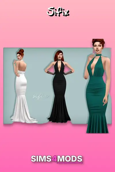 Wedding Dresses - Elegant, formal, colorful, Sims 4 CC