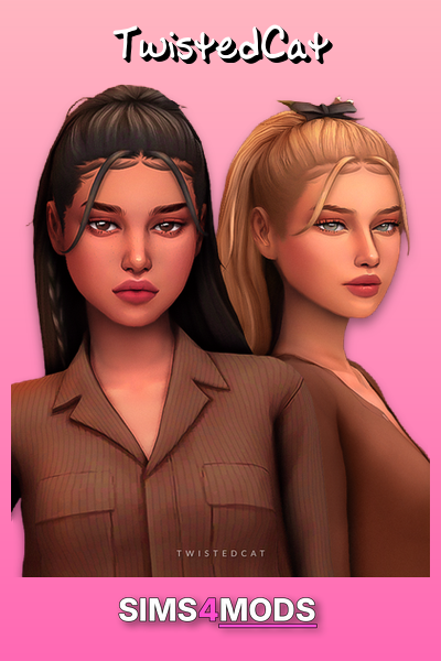 Coco Hair - Sims 4 hair custom content