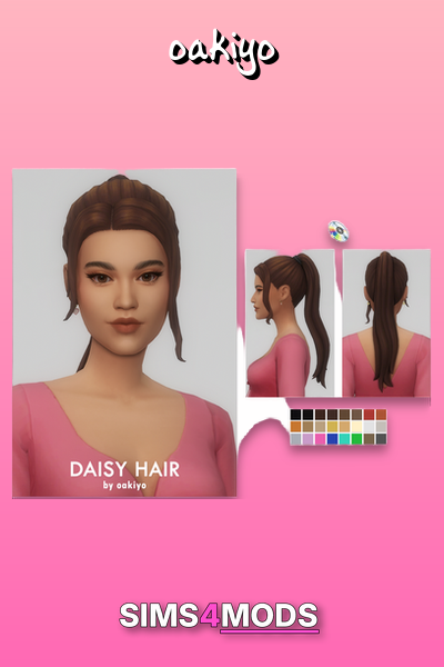 Daisy Ponytail - Smooth, natural, elegant ponytail