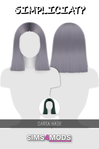 Daria Hair Toddler Child - Cute, realistic, stylish bob.