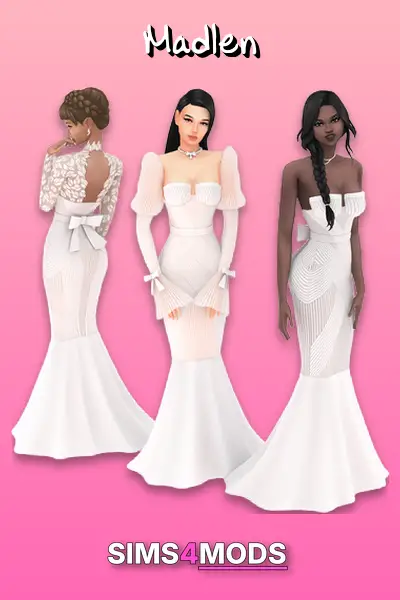 Divine Veil Set - Sims 4 Wedding Dresses CC