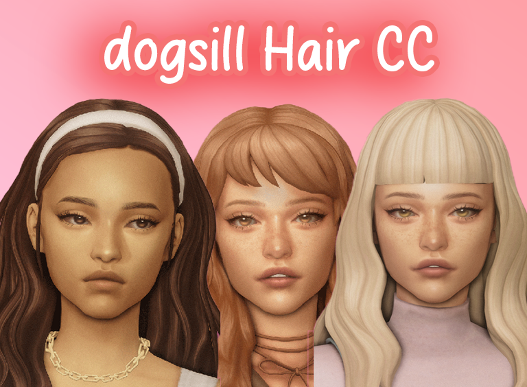 dogsill hair cc sims 4