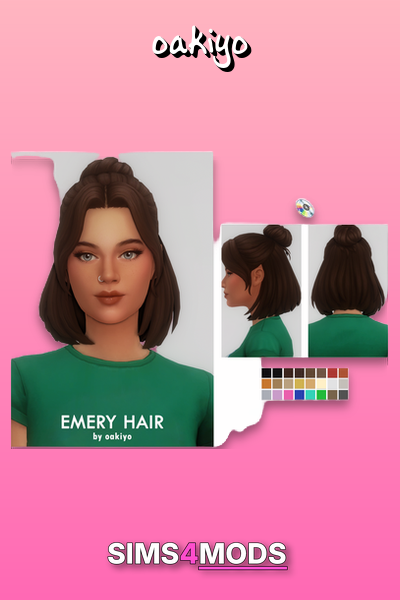 Emery Hair - Short, layered, bouncy, colorful hair