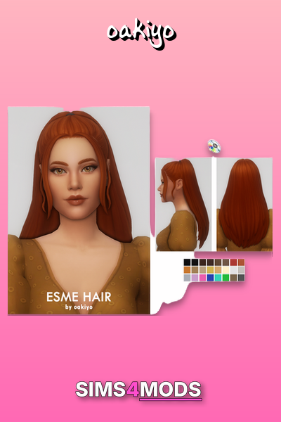 Esme Hair - Beautiful, flowing, realistic hair.