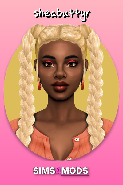 Hannah's Braids - Detailed, natural braids for Sims.