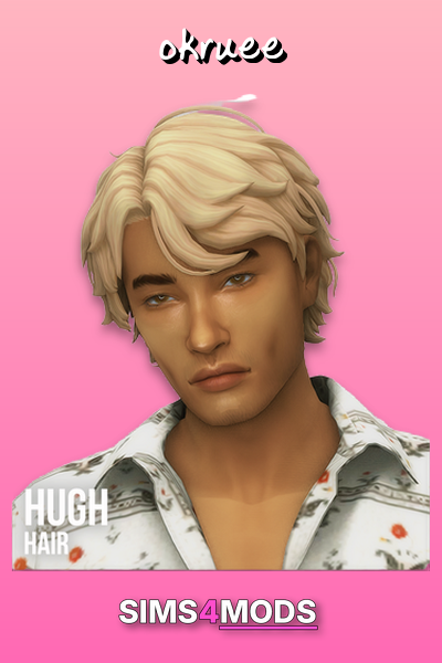 Hugh Hair - Trendy, realistic blonde hair.