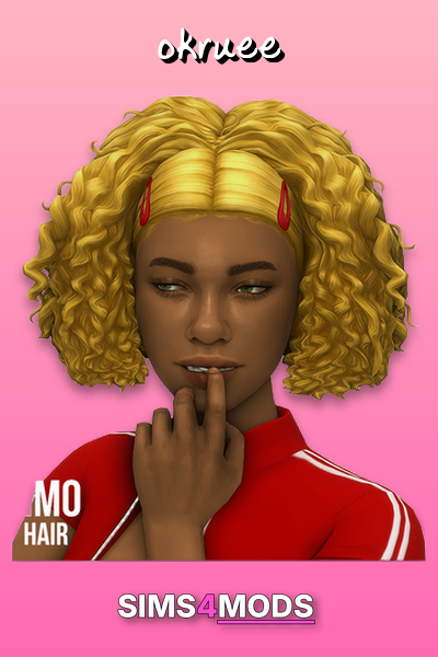 Okruee Sims 4 Hair - Unique, trendy, customizable hair.