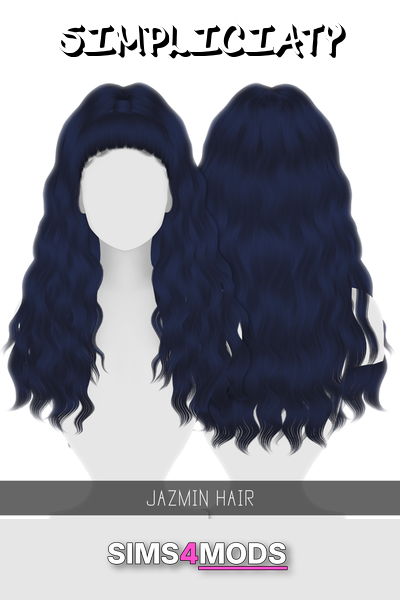 Jazmin Toddler Hair - Dark navy wavy toddler hair