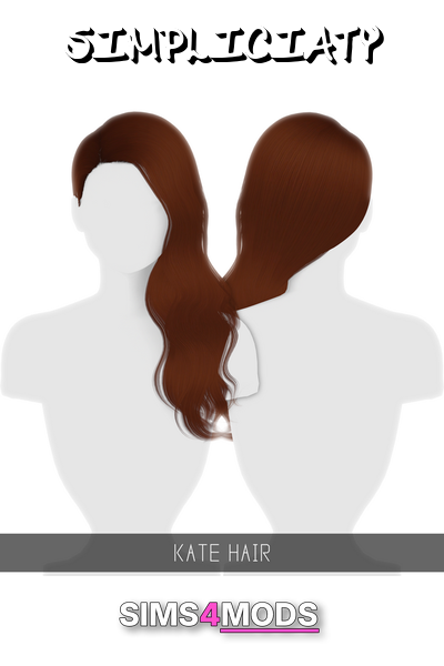 Kate Hair - Realistic, beautiful, Sims hair.