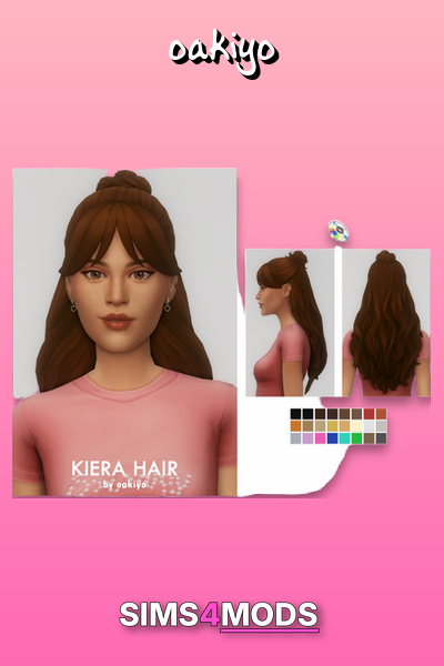 Kiera's Hair - Sims 4 custom hair