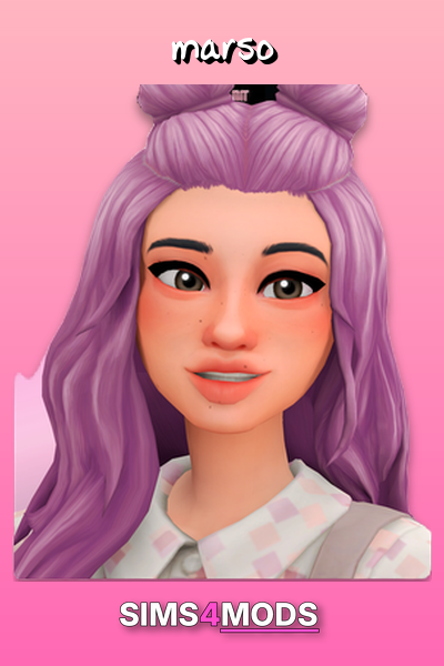 Lila Hair - Sims 4 awesome hair CC