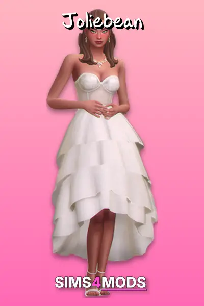 Joliebean & Anotherplumbob Wedding Dress Cc - Sims 4 Wedding Dresses