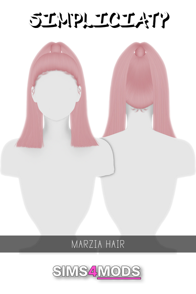 Marzia Toddler Hair - Adorable, soft pink, realistic toddler hair.