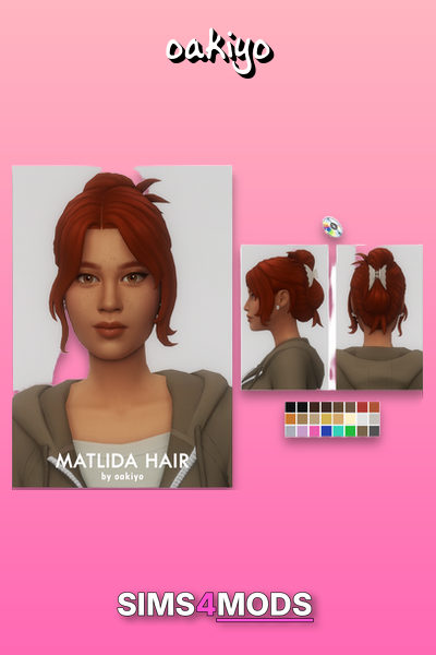 Matilda Bun - Cute, trendy, easy sim hair