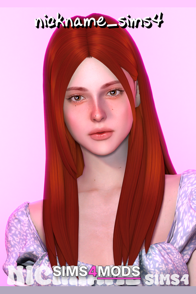 Maxi Match Hair F001 - Gorgeous, natural, Sims 4 hair.