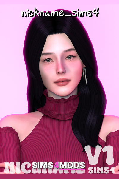 Maxi Match F002 V1 Hair - Cute, natural, detailed Sim hair