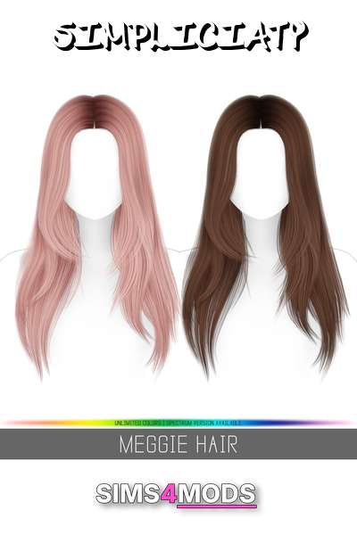 Meggie Hair - Cool wavy, customizable, realistic hair.