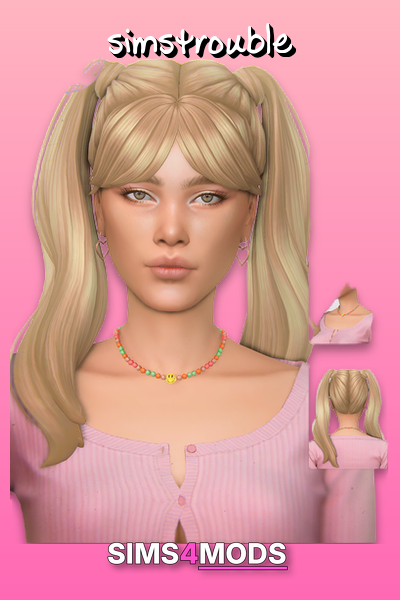 Midge Hairstyles By Simstrouble - Cute, playful, easy Sims hairstyles.