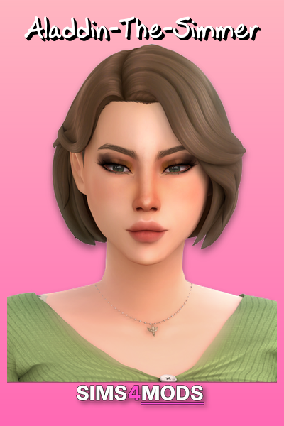 Millie Hair - Cute, natural, polished sim hair.