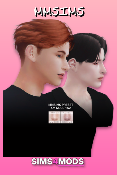 Mmsims Preset Am Nose 1 - Realistic Sims 4 nose preset