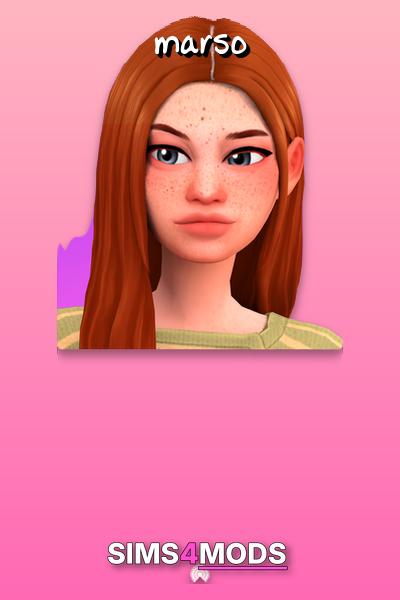 Moira Hair - Sims 4 realistic hair CC