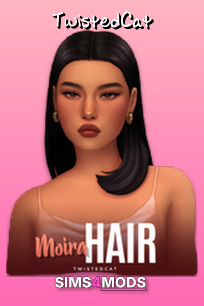 Moira Sims 4 Hair - Stylish, detailed Sims 4 hair