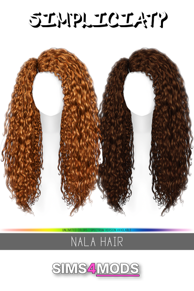 Nala Hair - Realistic, gorgeous, versatile Sims hair