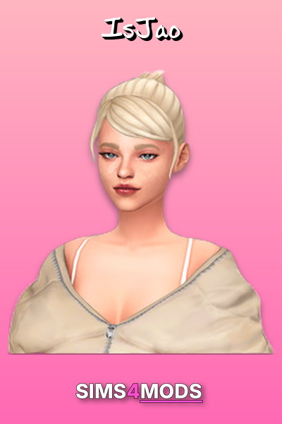 Nelle Hair - Stylish, trendy Sims 4 hair.