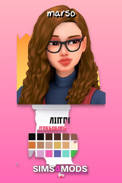 Nimpa Hair - Sims 4 hair CC, diverse styles.