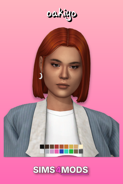 Nora Hair - Cute, versatile, Sims 4 hair.